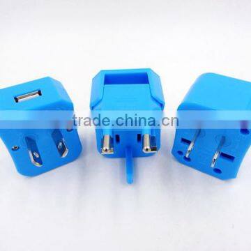 CE ROHS Approved USB Output:2.1A Worldwide Universal All-In-One AC Travel Adaptor Surge Protector AU UK EU UK photo-3