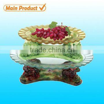 2014 item! high quality round transparent glass chafing dish