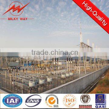 angel steel steel structure galvanized electric substation for power transmission