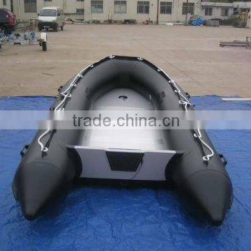 CE 2012 Hot selling Hypalon/PVC Black HRL380 Inflatable Boat