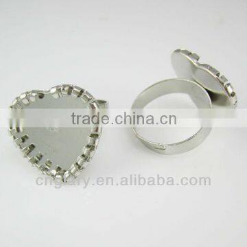 19mm heart shape finger ring