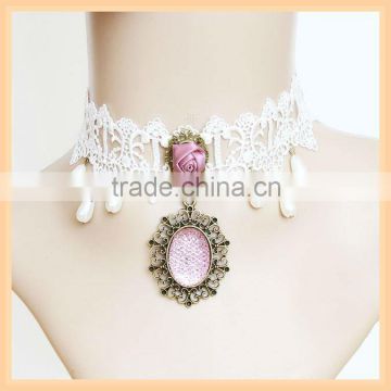 2013 bride costume necklace white lace necklace jewelry