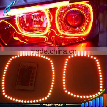 RGB Multi-Color LED Angel Eyes Halo Rings Kit For 2011-2014 Dodge Charger With Remote photo-5