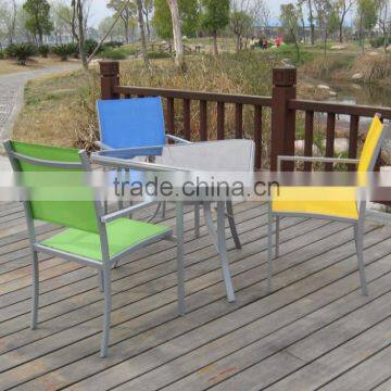 Mesh aluminum garden furniture greece set