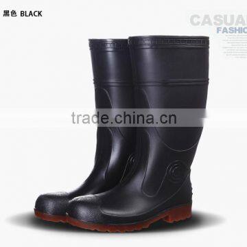 2015 Pvcblack Rubber Rain Boots For Men photo-3