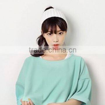 Solid Color Stripe Style Fashion Trendy Ladies Daily Sport Headband photo-5