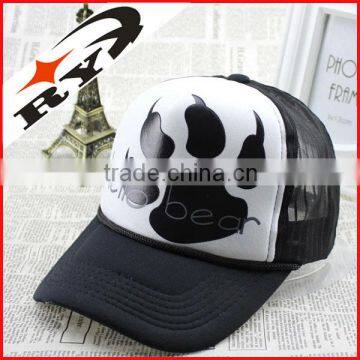 customize printing bear claw logo trucker cap