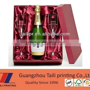New Design Paper Leather Wine Box Custom