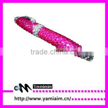 crystal rhinestone pen,jewelled crystal bling pen,bling writing pen