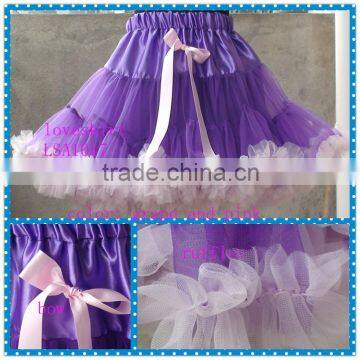 halloween grape children petticoat bow ruffles purple tutu girls fluffy kids bubble skirt flower