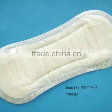 180mm panty liner,sanitary pantyliner, cotton pantyliner