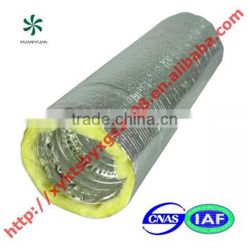 Flame resistant air-conditioning duct fiberglass insulation air venting