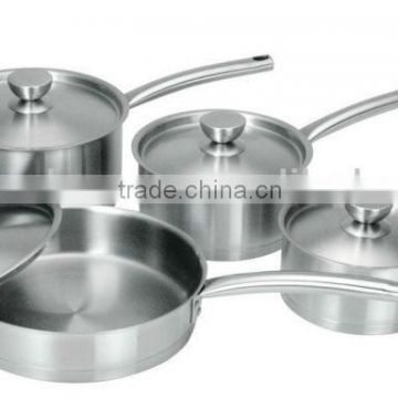 High Quality 18/8 Geman Technologic Stainless Steel Pan Set for all Hobs