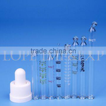 18/410 White Plastic Childproof Dropper With Glass Scaled Pipette photo-5