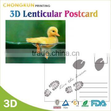 Custom full color printed paper wholesale postcard