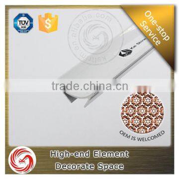 Floor corner Decorative metallic skirting baseboard