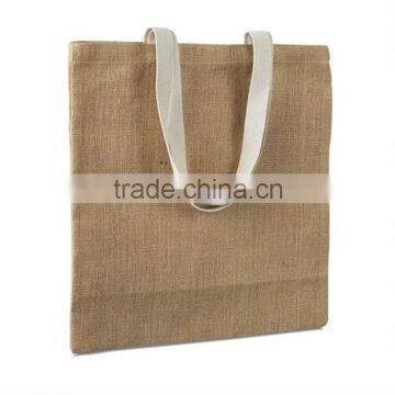 2013 Fashion promotion printing laminated jute handbag