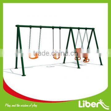 New Cheap Rubber seat Toddler Backyard Amusement park adult swings and slide