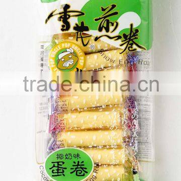 cheap coconut flavor 150g snow egg roll wafer