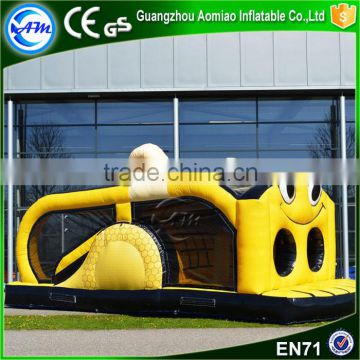 Commercial bouncy house bee shape cheap bouncy castle obstacle jumping castle for sale