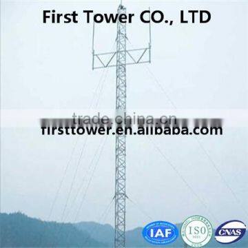 tower manufacturing company 3-leg Guyed wire communication tower