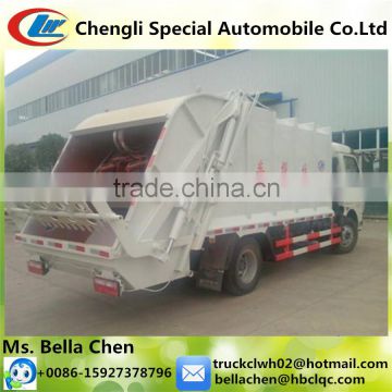 DONGFENG compactor garbage truck price cheap, garbage wagon for sale