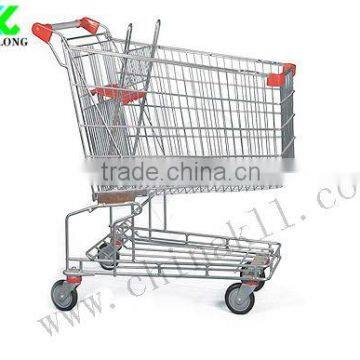 Big capacity unfoldable shopping trolley