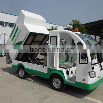 New Condition Green Material 4 Wheels Electric Garbage Truck