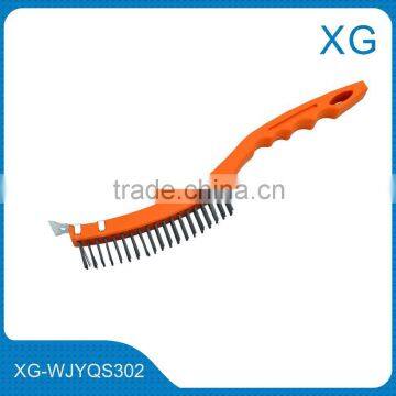 High quality multi-funtion cleaning steel wire brush long handle wire brush deburring