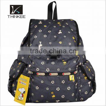 Printed Nylon Backpack Bags Fashion Rucksack Backpack for Girls photo-4
