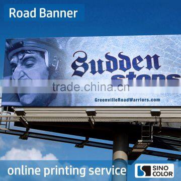 Long Life Weather Resistant waterproof all kinds of banner material cheap double-side street banners