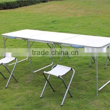 1.8m lengthening outdoor portable aluminum suitcase foldable table