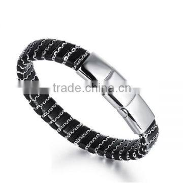 bracelet making kit men leather bracelets stainless steel 316 dongguan factory wholesale for man male