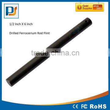 Survival Drilled Ferrocerium Ferro Rod MagnesiumFlint Fire Starter