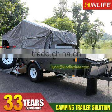 Rear Folded Hard Floor Trailer Camper Trailer for Sales photo-3