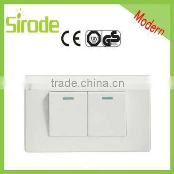 High quality polycarbonate and copper 2G light switch and socket