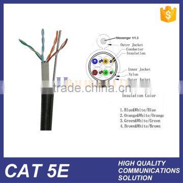 HUIYUAN Waterproof 4P 0.5MM Pure copper outdoor cat5e UTP FTP STP LAN cable