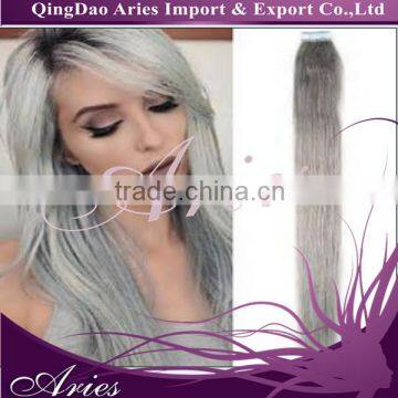 virgin human hair grey color