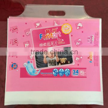 Customized Size and printing baby diapers packaging bag