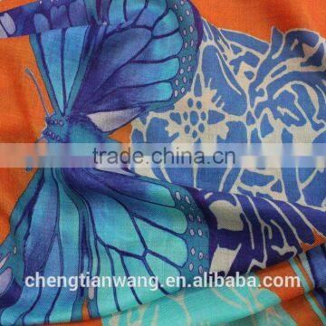 2015 Wool High Quality Ladies Scarves With Printed Design photo-2