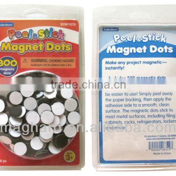 Blister PET package Peel sticker magnet dots