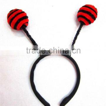 Black red beetle ladybug headband ladybird head poppers fancy dress costume accessory                        
                                                Quality Choice