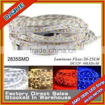 5 Meter LED Tape SMD 2835 60LED/M LED Flexible Stripe No-waterproof DC 12V Super Brightness New Arrival 300LED New