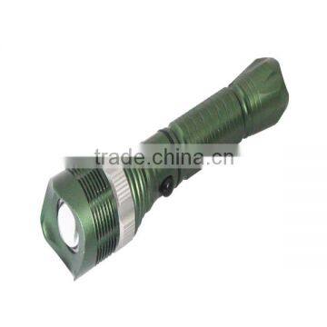 aluminum led flashlight torch light with focus zoom function