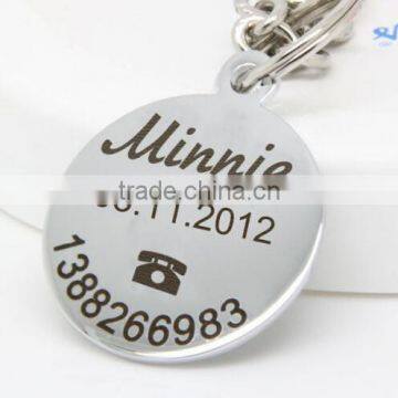 High Quality Big Dog ID Stainless Steel Custom Engraved Tags ( 55mm X 30mm )