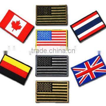 National Flags Embroidery Sew on Patch for shirt Embroidery magic stick National flag embroidery