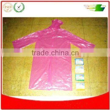 PE printed disposable raincoat