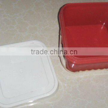 SQUARE RED PLASTIC BUCKETS