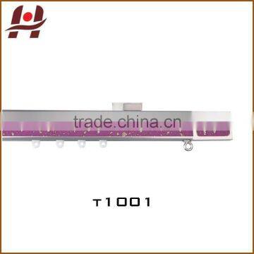 T1001 aluminium quadrate double curtain track