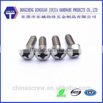 2mm screw cross recess black zinc phillips pan washer head self tapping screw